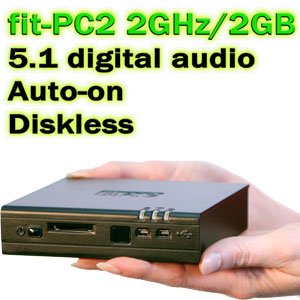 CompuLab fit-PC2 2GB/2GHz (rev 1.4) Atom Z550 2 GHz, RAM 2 GB, bay for 2.5