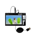 Retractable USB Cable for the Archos Gmini 500 with Power Hot Sync and Charge capabilities – uses Gomadic TipExchange Technology