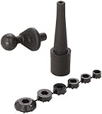 Ram Mount Motorcycle Fork Stem Base with 1-Inch Ball (Black)