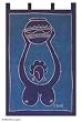 Batik wall hanging, 'Priestess'