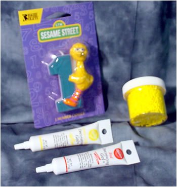 Big Bird Cakes - Candle Decorating Package (4 pcs) - SAVE $1.88 by Decopac, Wilton