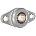 Spyraflo HF2-375-B Self-Aligning, SAE-840 Oil Impregnated Bronze Bearing With Aluminum 2-Bolt Hole, 3/8" Inner-Diameter Housing-Flange