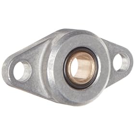 Spyraflo HF4-875-B Self-Aligning, SAE-840 Oil Impregnated Bronze Bearing With Aluminum 2-Bolt Hole, 7/8" Inner-Diameter Housing-Flange