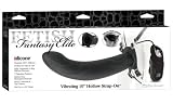 Produkt-Bild: Fetish Fantasy Elite Silicone - Hollow Strap-on Dildo 10" - innen hohl mit Vibration- schwarz - ca. 25 cm lang (aussen) - ca. 5,5 cm (aussen) - ca 23 cm (innen) - ca. 3,25 cm (innen)