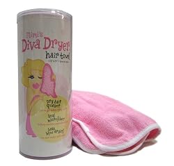 Mimi's Diva Dryer by Aquis Microfiber Hair Towel, Pink (19 x 39-Inches)