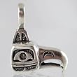 Northwest Tribal Eagle Pendant in Sterling Silver, #2616