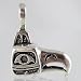 Northwest Tribal Bird Pendant or Charm in Sterling Silver, #2616