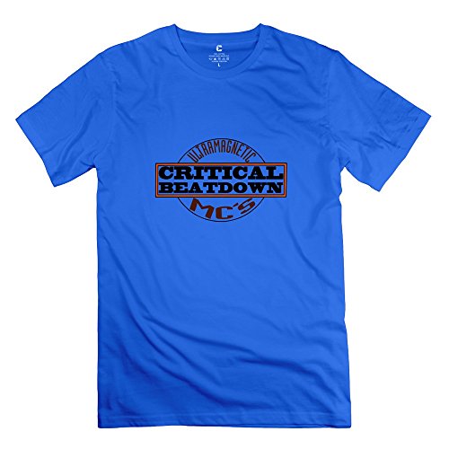 HX-Kingdom Men's Funny Tshirt - ULTRAMAGNETIC RoyalBlue Size L