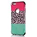 iPhone 6 Plus Case ,Hybrid Hard Armor Shell and Silicone Skin Painting Pattern with Stand for iPhone 6 Plus (5.5-Inch) (Leopard grain)