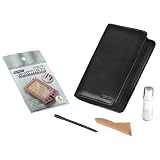 Hama - Kit pour PDA composé de : 1 étui cuir pleine fleur avec porte cartes intégré + 1 stylet + 1 jeu de 4 films pour protection écran + 1 chiffon et flacon de nettoyage - 00033052