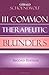 111 Common Therapeutic Blunders