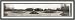 Historic Robert Burns Monument Denver, Colorado, c. 1907 Panorama, Elegant Black Metal, 9x22