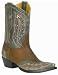 Old Gringo Plumita Rust and Black Split Cow Hide Boot for Ladies