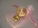 Breast Cancer Awareness Gold Collar Pin