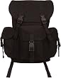 Black Outfitter Hikers Canvas Rucksack Backpack