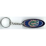 Florida Gators Royal Blue Gator Head Logo Metal Domed Holographic Key Chain