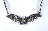 Gothic Vampire Bat Necklace Halloween Club Rockabilly Horror