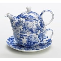 Royal Old England Teeservice f�r 1 P. Antique blau, in Geschenkbox
