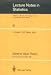 Extreme Value Theory: Proceedings of a Conference Held in Oberwolfach, Dec. 6-12, 1987 (Lecture Notes in Statistics)