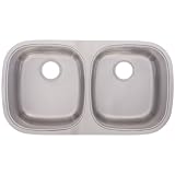Buy FrankeUSA UDSK900-18 Double Bowl Stainless Steel 31.5x17.5in. Undermount Sink by Franke