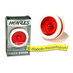 Yoyo Henrys Tiger Snake, rouge et blanche
