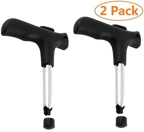 Aikoi Useful Durable Stainless Steel Coconut Opener Opening Driller Cut Knife Hole Cleaning Stick - 2 Pack