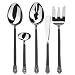 Kitchen & Housewares : Gourmet Settings Avalon 5 pc Stainless Steel Hostess set