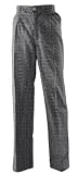 Kochhose / B�ckerhose Schwarz-Wei� Pepita mit Dehnzone in verschiedenen Gr��en