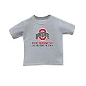Ohio State Buckeyes Ash Infant Biggest Lil' Buckeye Fan T-shirt