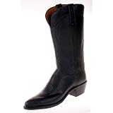 1883 by LUCCHESE Womens Boots Western Cowboy Black Burn Ranch by Lucchese
