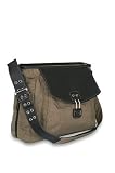 Baby Kaed Devani Diaper Bag - Tan Nylon With Chocolate Faux Leather