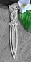 Long Celtic Knotted Beast Knot Sterling Silver Bookmark