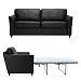 Sofa Workshop Carrie large sofa bed tight covered in Bolero Black