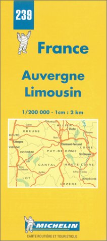 City Travel Guides Discounted  Used : Auvergne-Limousin (Michelin Maps)