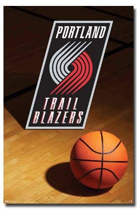 Trends Portland Trail Blazers Team Logo Poster