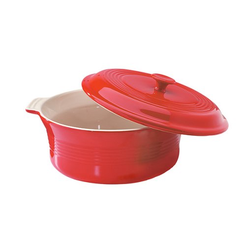 Mayfair & Jackson Three Quart Stoneware Casserole Dish with Lid