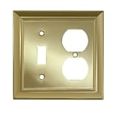 Combination Switch & Outlet Plates: Architectural Single Switch/Duplex Wall- Set of 2