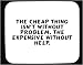 The cheap thing isn't without problem, the expensive without help. Decorated Mouse Pad