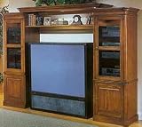 3 Piece Warm Heritage Oak Entertainment Center