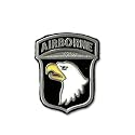 American Bald Eagle 101st Airborne Logo Pewter Belt Buckle