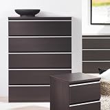 Tucson Bedroom Five Drawer Dresser in Coffee