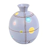 EXP Handmade Terracotta Vase - Lavender Purple Retro Dot Design
