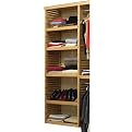 John Louis Home Deluxe Adjustable Tower Shelves Kit - Honey Maple
