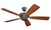 Monte Carlo Monet, 60-Inch 5-Blade Ceiling Fan, Roman Bronze Motor Finish and Teak Blades, 5MQ60RB