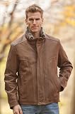 Men's Owen Lambskin Leather Sheepskin Collar
