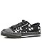 mode wichtig Punk Shoes 6-eye Stars Black/White