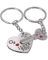 CAETLE&reg; Valentine's Day Lover Love Key to My Heart Cute Couple Keychain Love Keychain Key Ring Her He Set