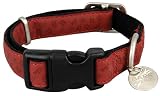 Pet Supplies : Bark Avenue Collars - Large - 17 in. to 28 in. - Cranberry