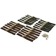 24 Genuine Black & Brown Leather 18mm Watchbands & 48 Spring Bars