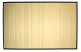 5' X 8' Dark Brown Trim Earth Friendly Eco Bamboo Rug Bamboo Mat Area Rug